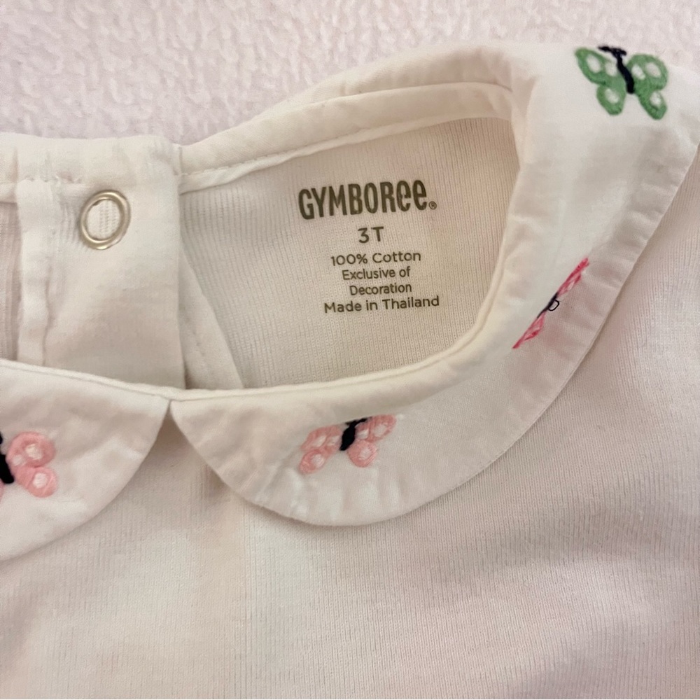 Gymboree Garden Friends Butterfly Collar Onesie - Picture 4 of 5